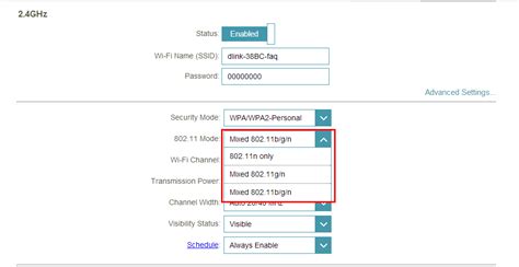 802.11 mode|802.11 mode for 5ghz.